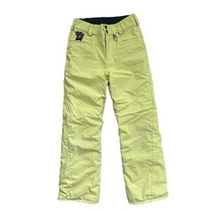 Volcom Snow Winter pants yellow lime youth kids size M